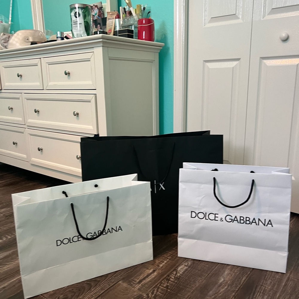 Dolce & Gabbana Black and White Shopping Bags - Picture 5 of 5